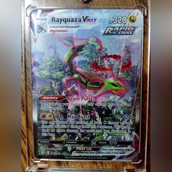 Pokemon Other - Rayquaza VMAX (Alternate Art Secret) - SWSH07: Evolving Skies Pokémon